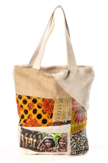 tas ethnic patchwork gerecycled jute en canvas print tas ethnic patchwork gerecycled jute en canvas print
